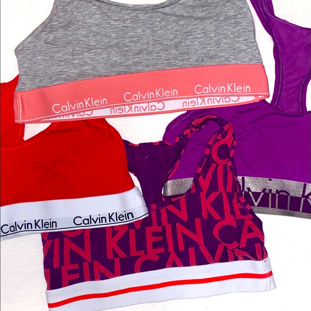 4 Calvin Klein Cotton sports bras